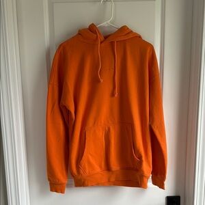 Missguided Orange Pullover Hoodie Sweatshirt & Matching Sweatpants
